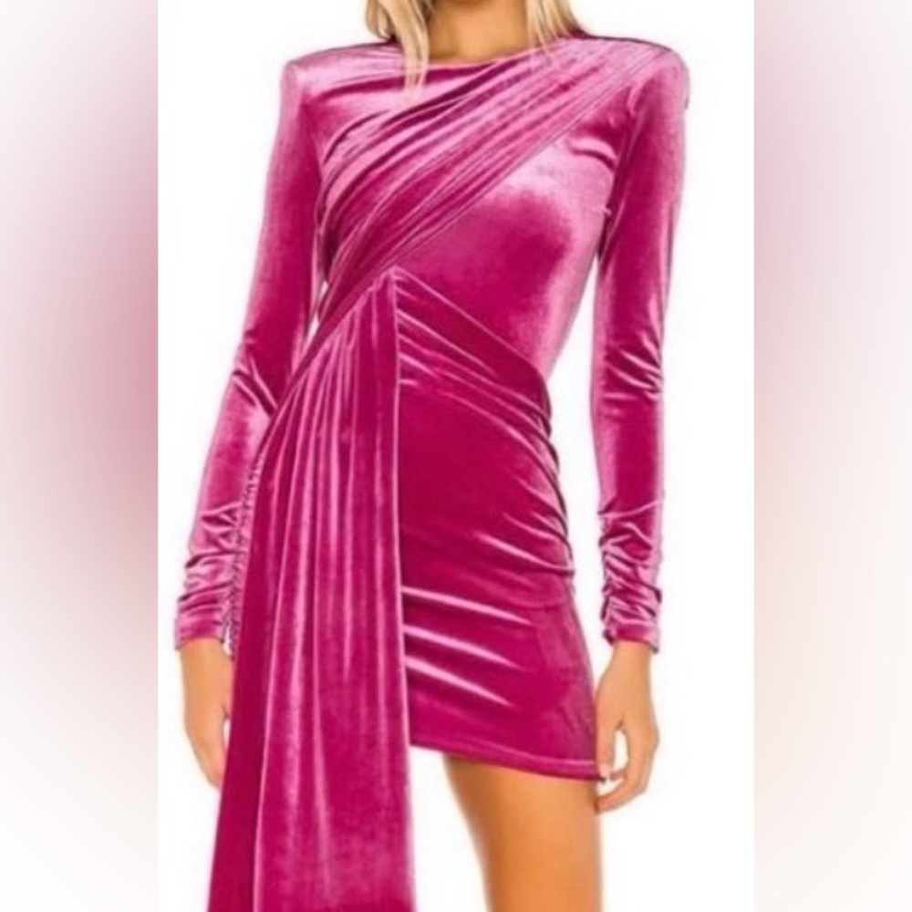 Michael Costello Pink Mini Dress